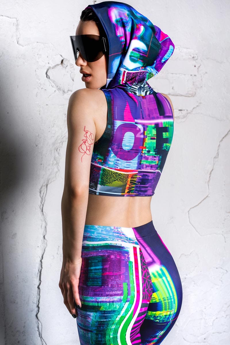 Digital Reality Leggings Set Back View