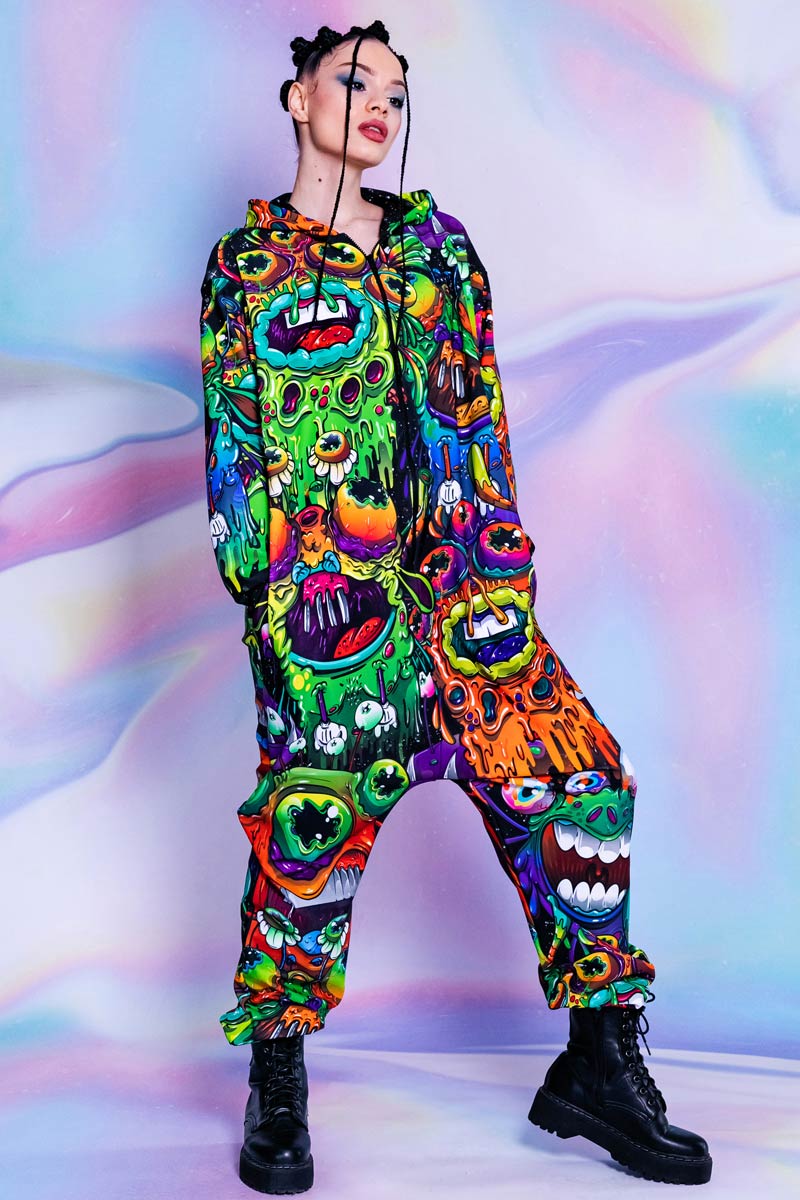 Drippy Alien Onesie Front View