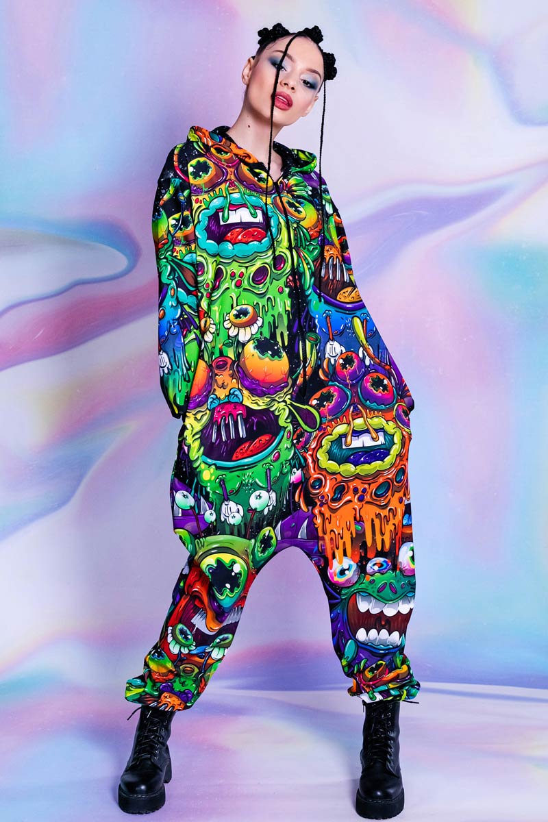 Drippy Alien Onesie Full View