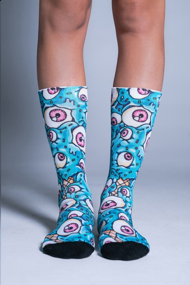 Eyes Cream Socks Front View