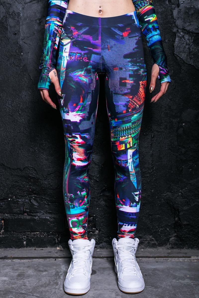 Forbidden Code Leggings Close View