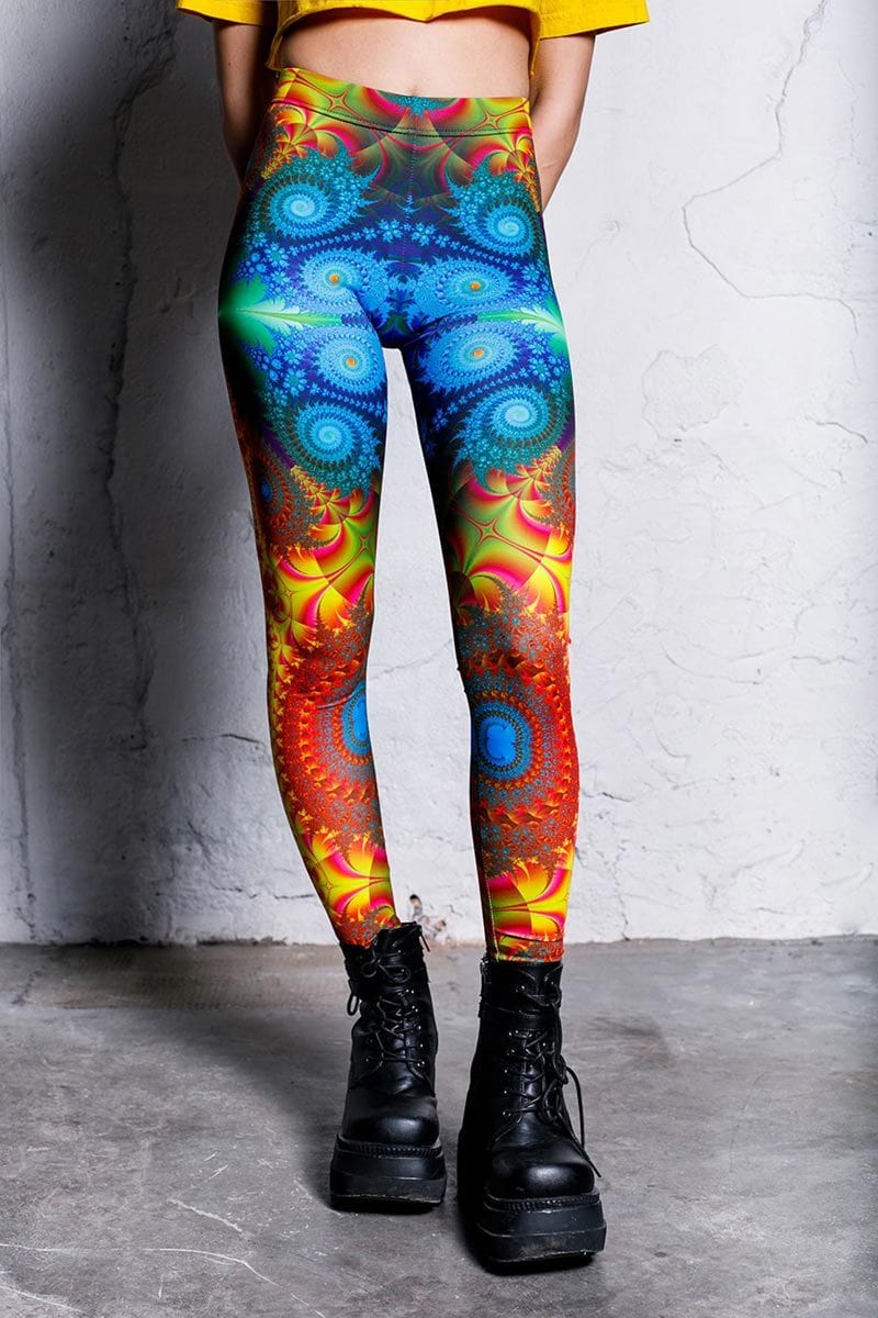 Fractal Collision Leggings Close View