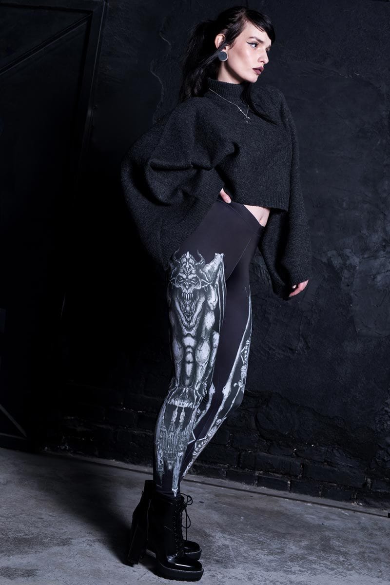 Gargoyle Leggings Right Side View