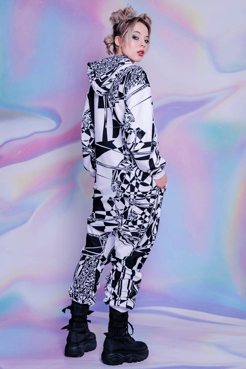 Glitch Alien Onesie Side View