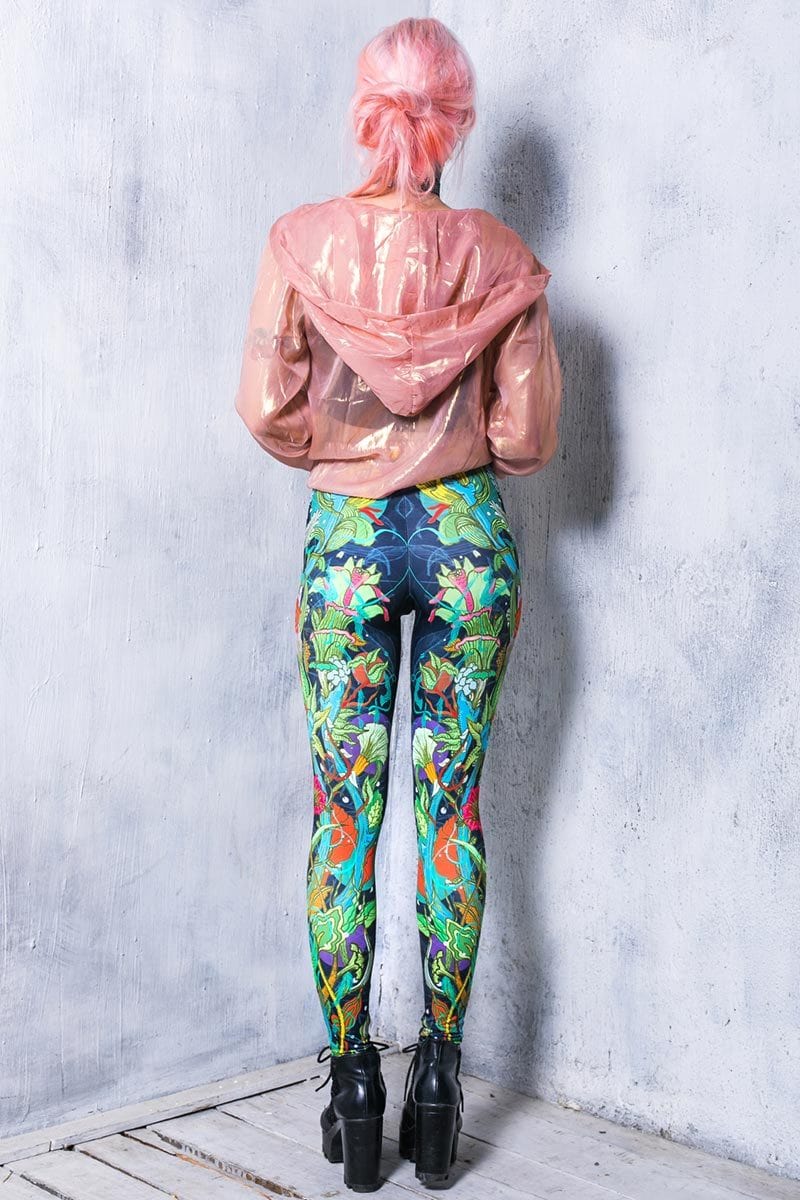 Blooming Leggings Back View