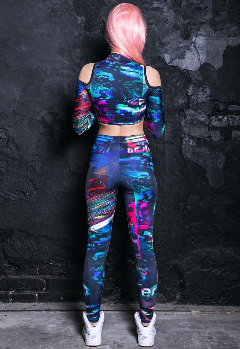 Forbidden Code Leggings Back View