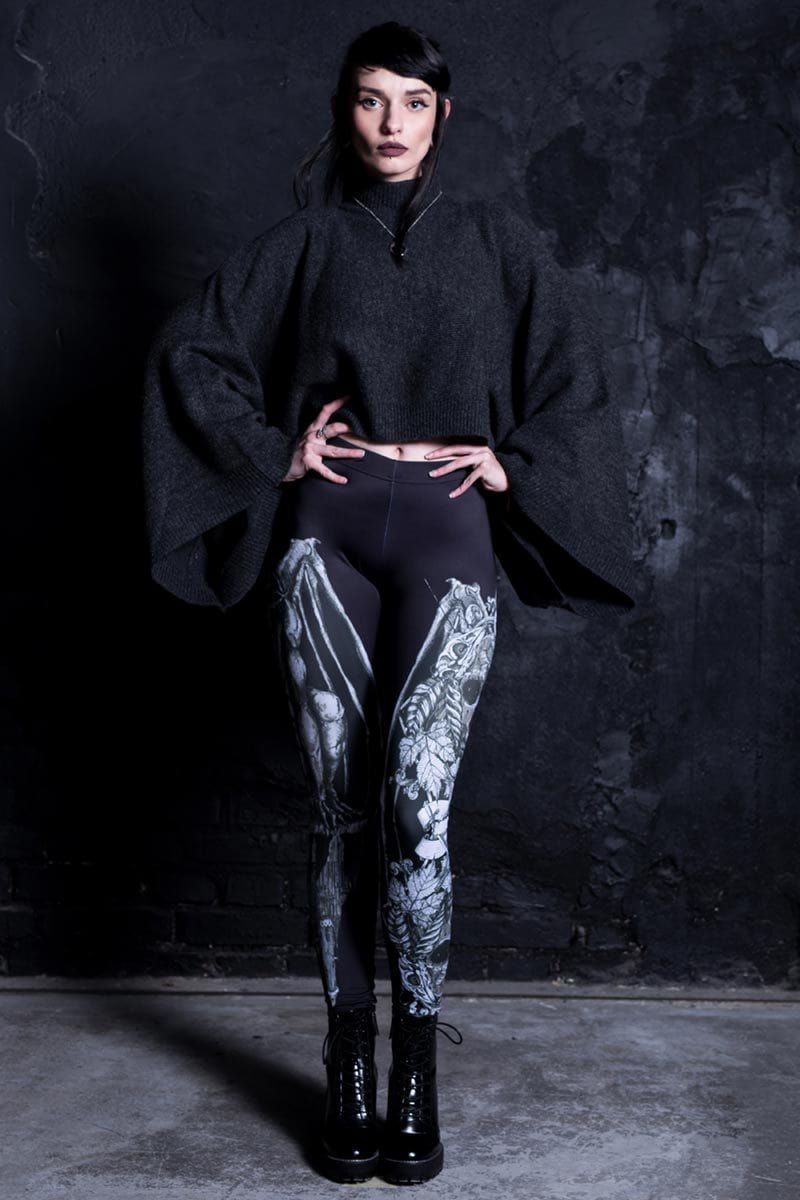 Gargoyle Leggings Front View