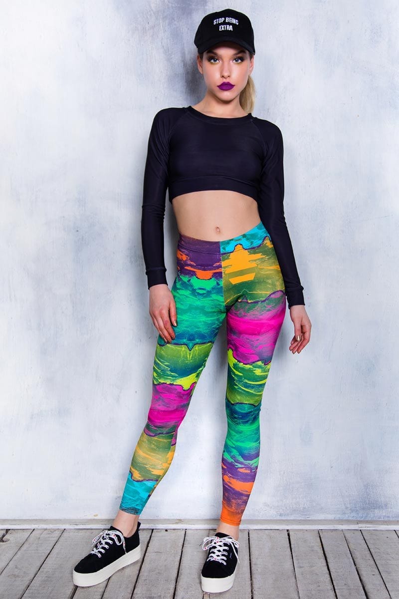 Rainbow Leggings Front View