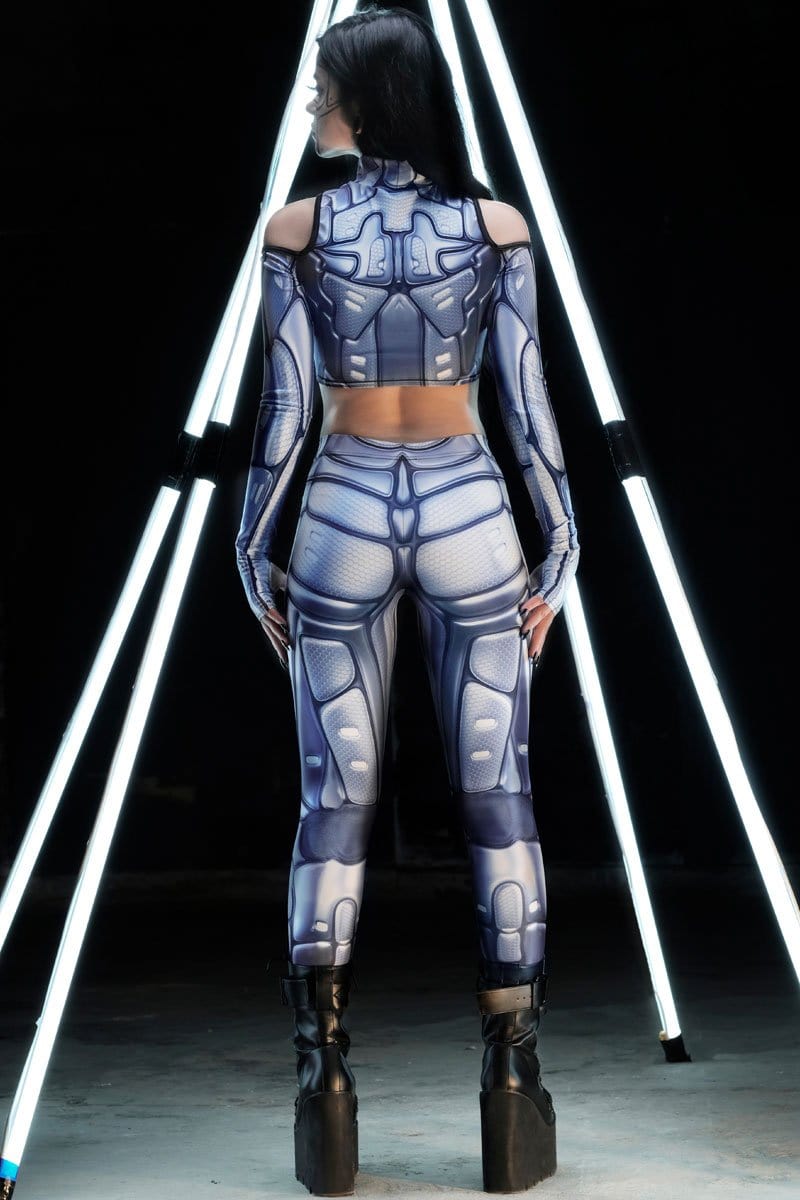 Steel Babe Sci-Fi Leggings Back View