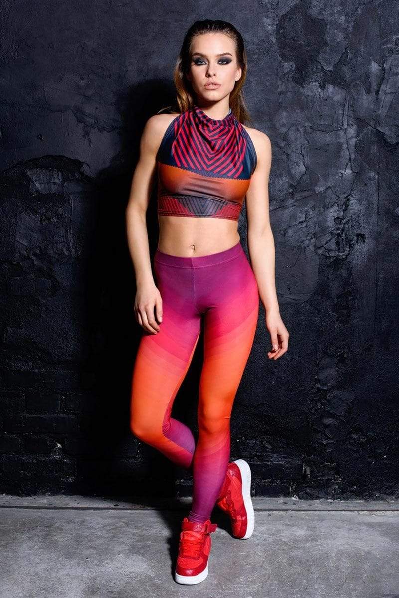 Sunset Leggings Front View