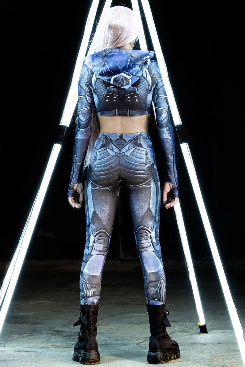 Titanium Armored Leggings Back View