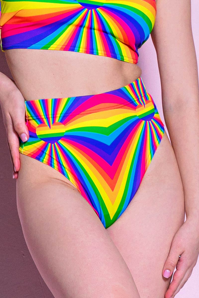 Love is Love Thong Shorts Set Close View