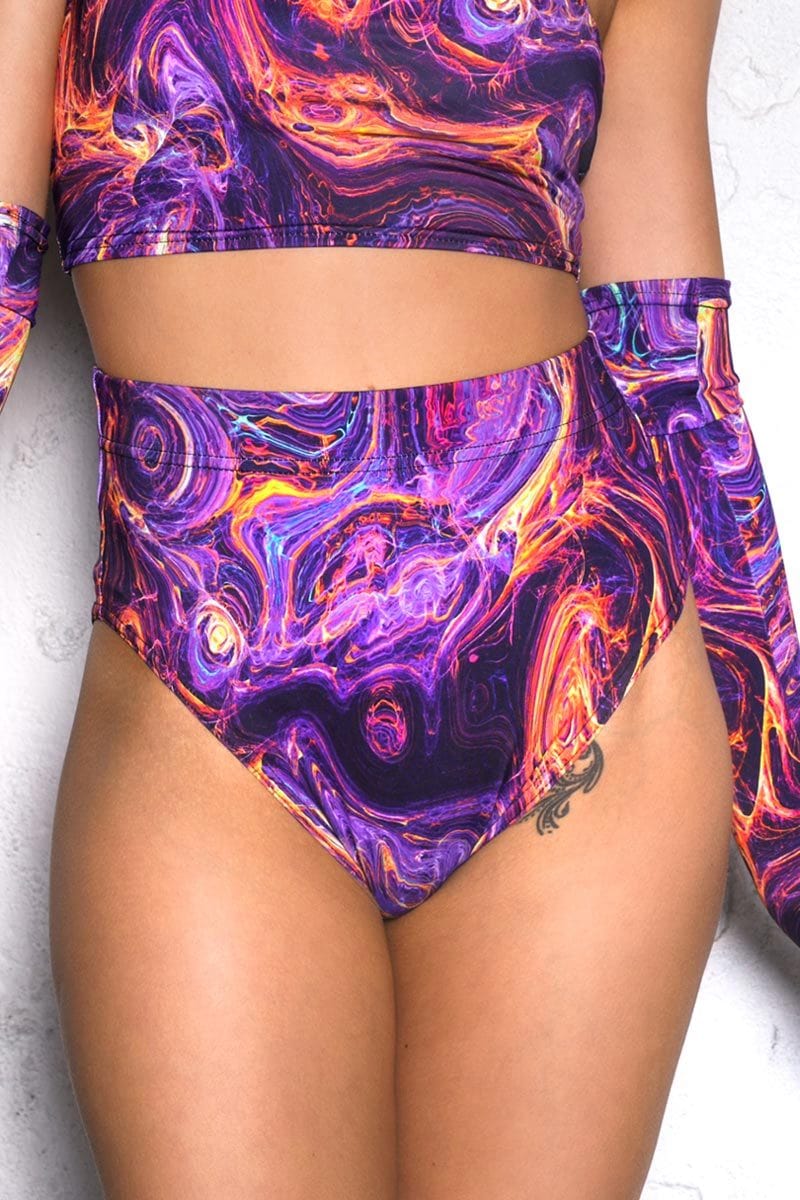 Magnetic Storm Booty Shorts Close View