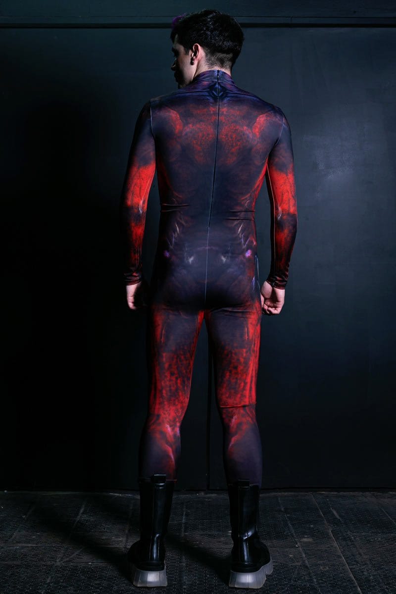 Men Devil Costume Back View