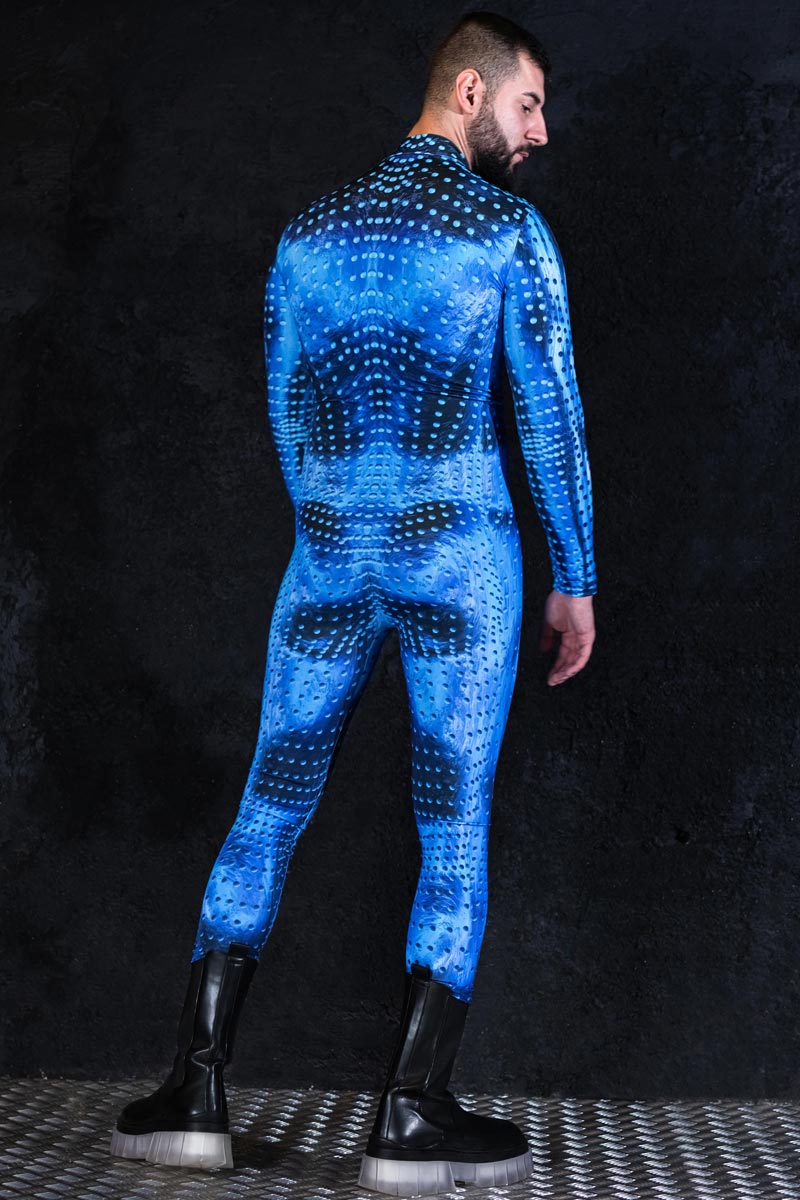 Men Multiverse Traveler Costume Back View