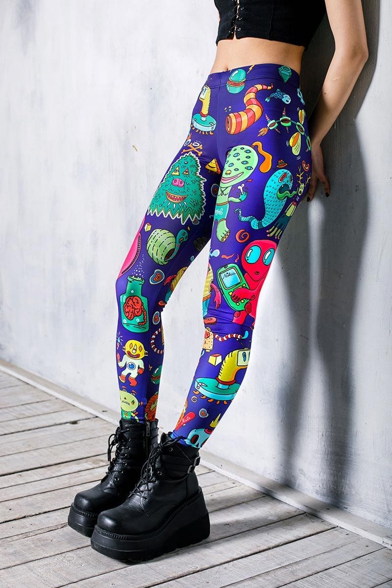 Monsters Leggings Close View