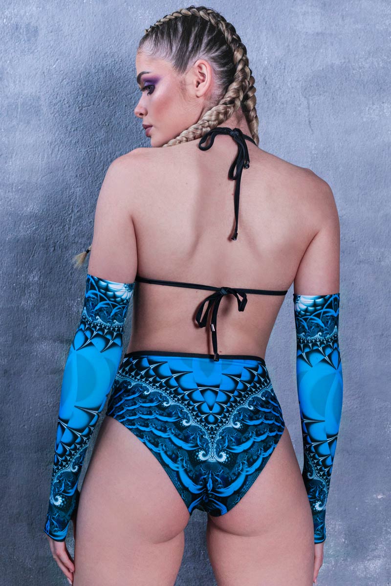 Ocean Love Cut Out Bodysuit Back View