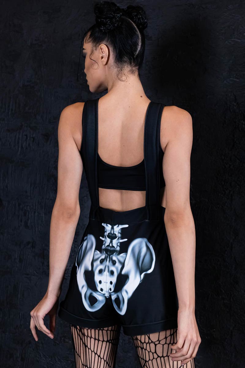 Rattling Bones Shortalls Back View