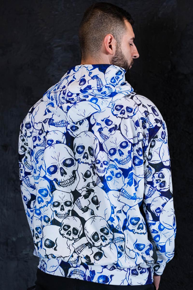 Skull Gang Men Hoodie Back View