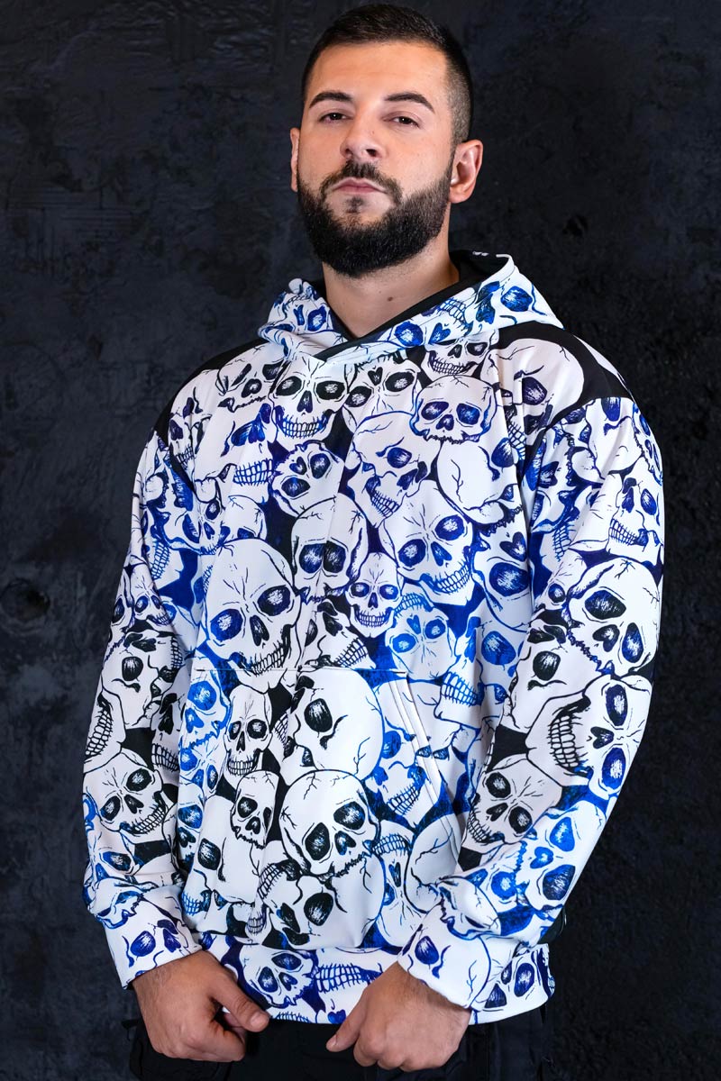 Skull Gang Men Hoodie Close View