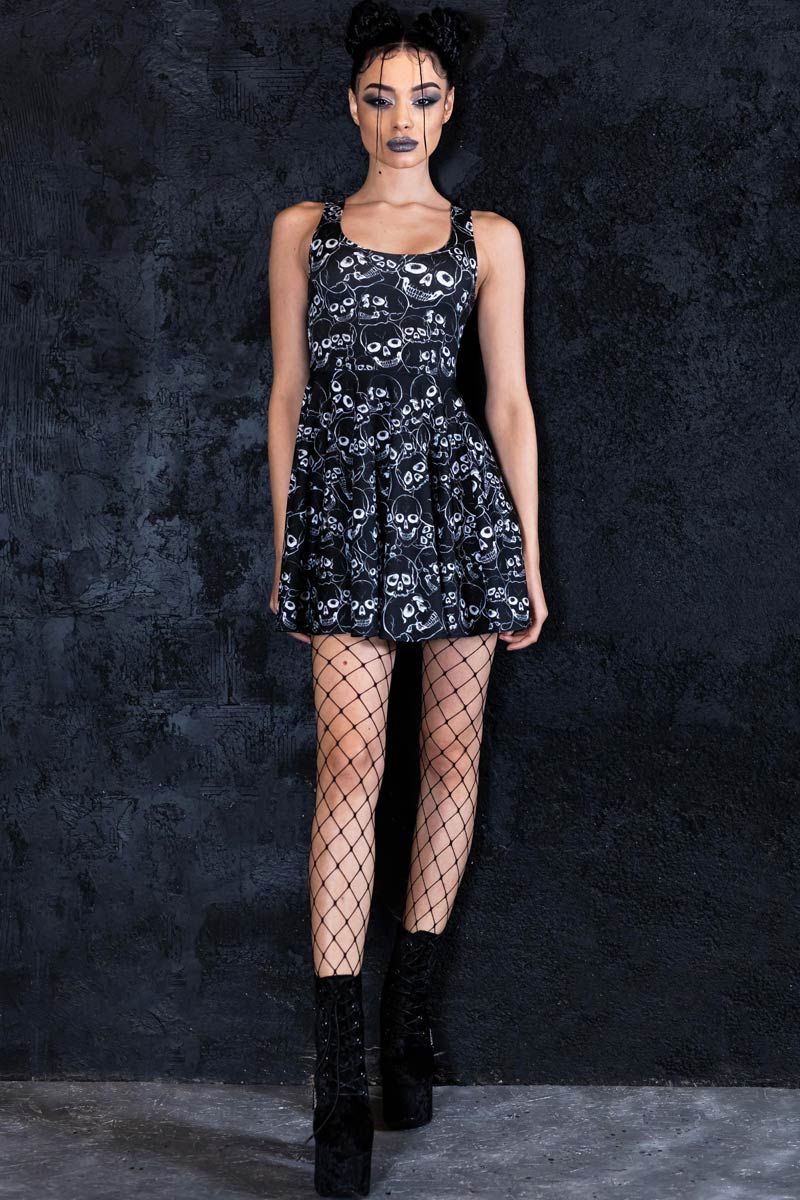 Skullyard Skater Dress Full View