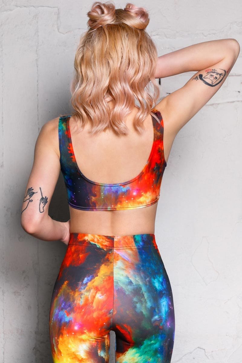 Space Art Bra Top Back View