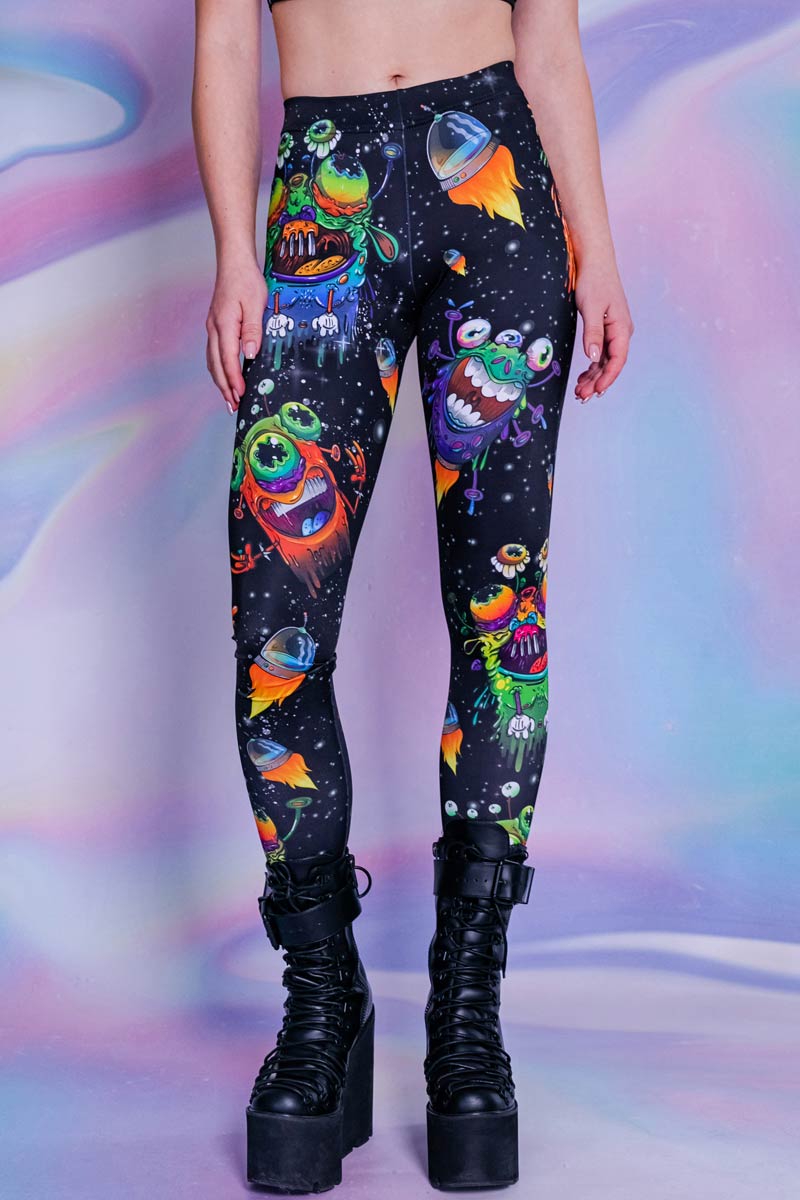 Space Freakz Leggings Close View