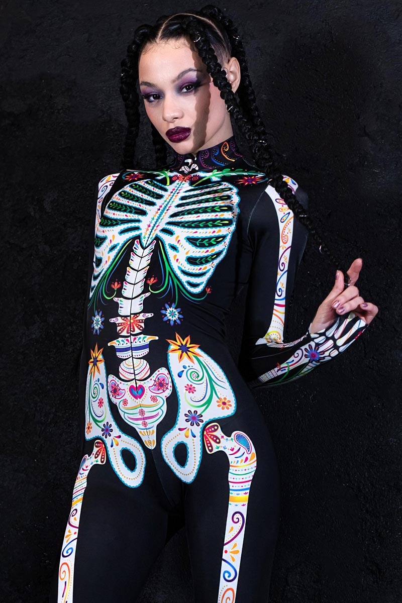 Sugar Skeleton Costume Close View