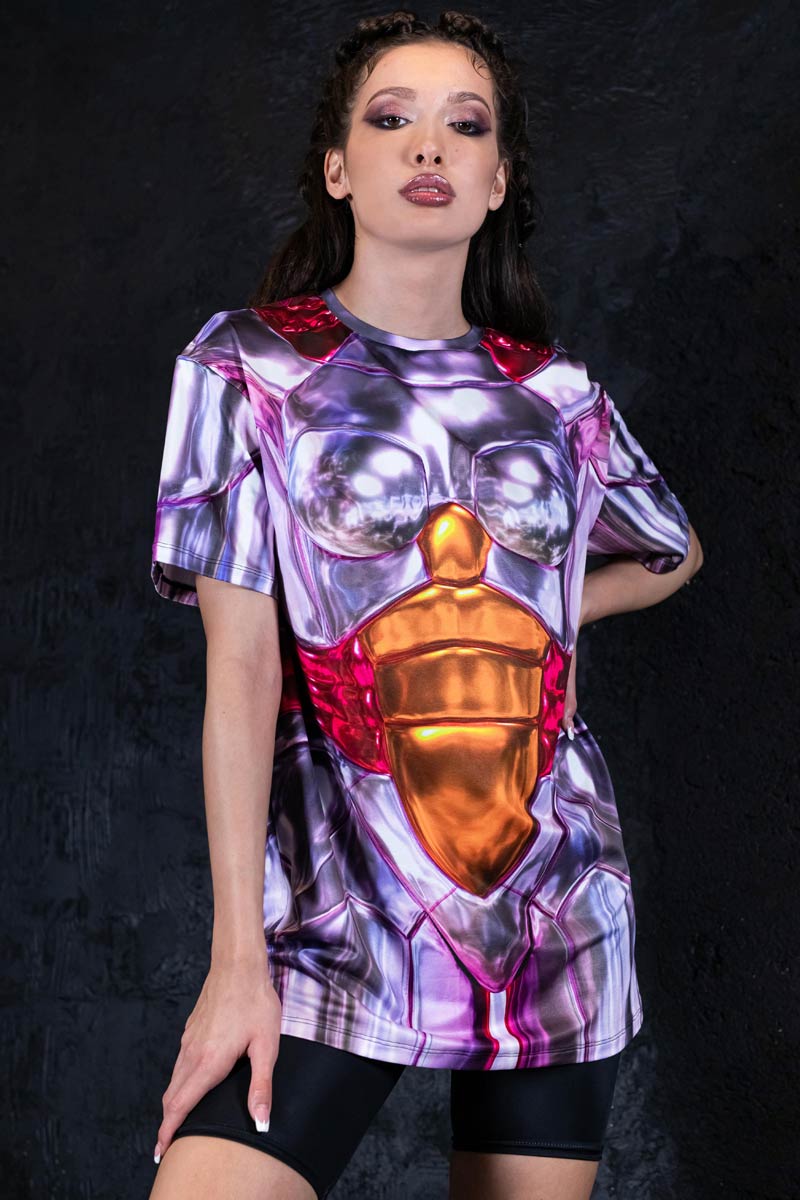 Titania Oversized Tee Dress Side View