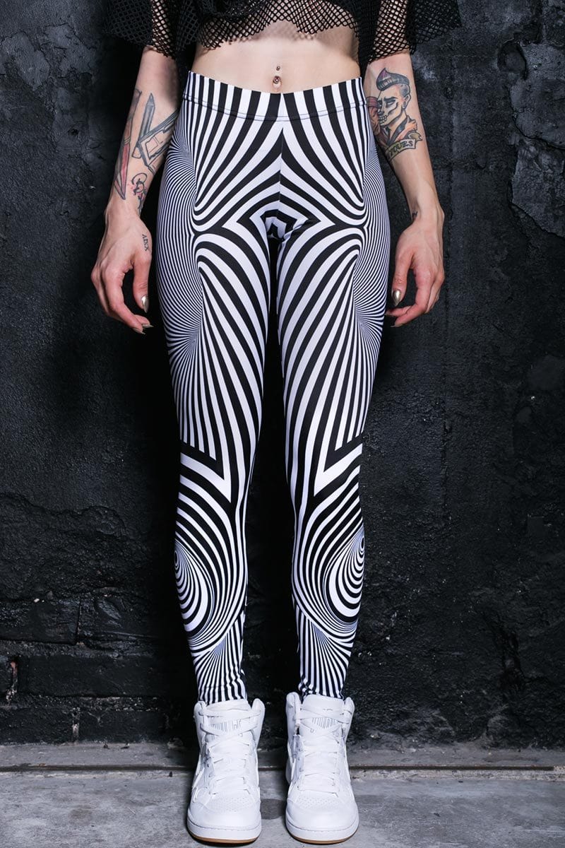 White Illusion Leggings Close View